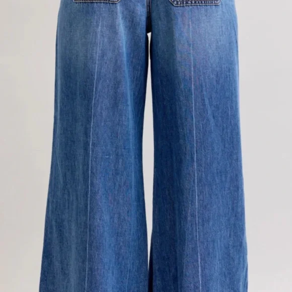 Judy Blue High Waist Palazzo Featherweight Elastic Jeans NWT - Picture 2 of 4